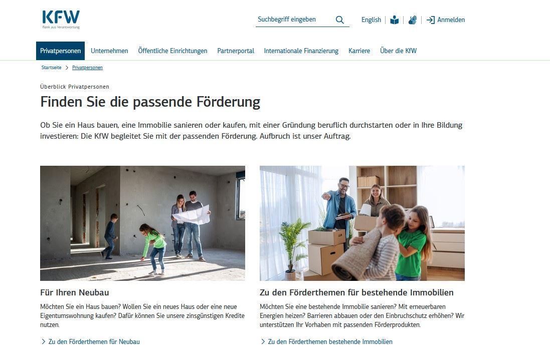 KFW-Screeshot-weiterleitung-web
